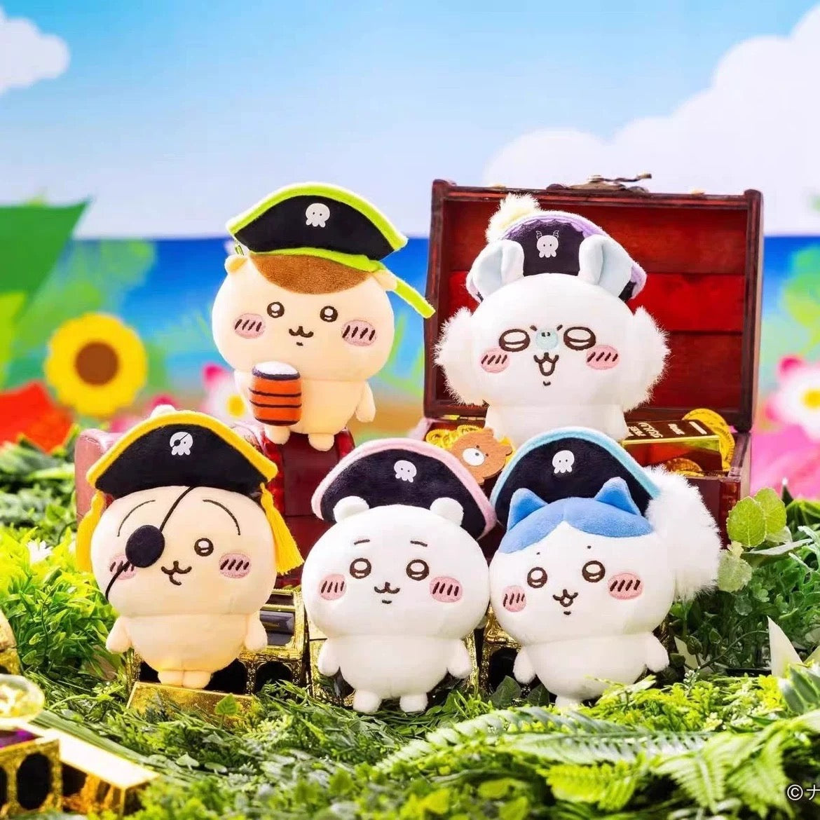 Japan ChiiKawa | Chiikawa Hachiware Usagi Momonga Kurimanju Cosplay Pirate Plush Doll Keychain - Kawaii items Room Decoration doll