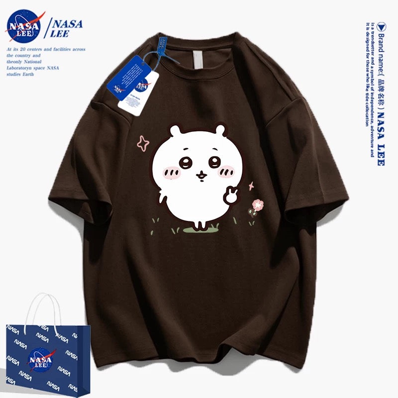 Japanese Cartoon ChiiKawa Casual Style T-Shirt Series | Chiikawa Yeah - Kawaii Fashion Items
