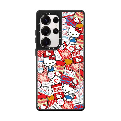 Cute Cartoon Hello Kitty Cat | Supermarket & Cup Noodles - Phone Case Samsung Galaxy S25 S24 S23 Ultra KawaiiGiftLand