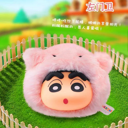Eaki X Naruto Crayon Shin-chan Part 1 Series The Animal Party | Buriburi Frog Shrimp ChocoBi Tiger Bowlfish Poop - Vinyl Face Plush Doll Figure Keychain Collectable Toys Mystery Blind Box - KawaiiGiftLand
