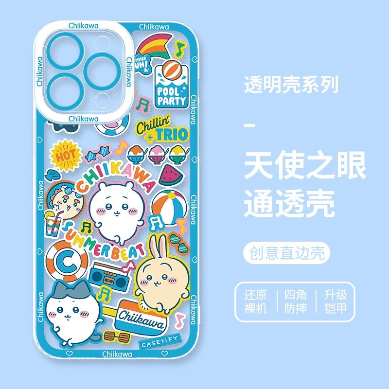 Japanese Cartoon ChiiKawa iPhone Case | Summer Time & Bee Colour Ver 8 Styles - iPhone Case PLUS SE2 XS XR X 11 12 13 14 15 16 16e 17 17e Pro Promax 12mini 13mini