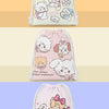 Mikko illustration Drawstring Pockets | Kawaii Bear Latte Dog Souffie Kitten Mousse Rabbit Cammy - 3 Size Tidy up Bag Kawaii Style