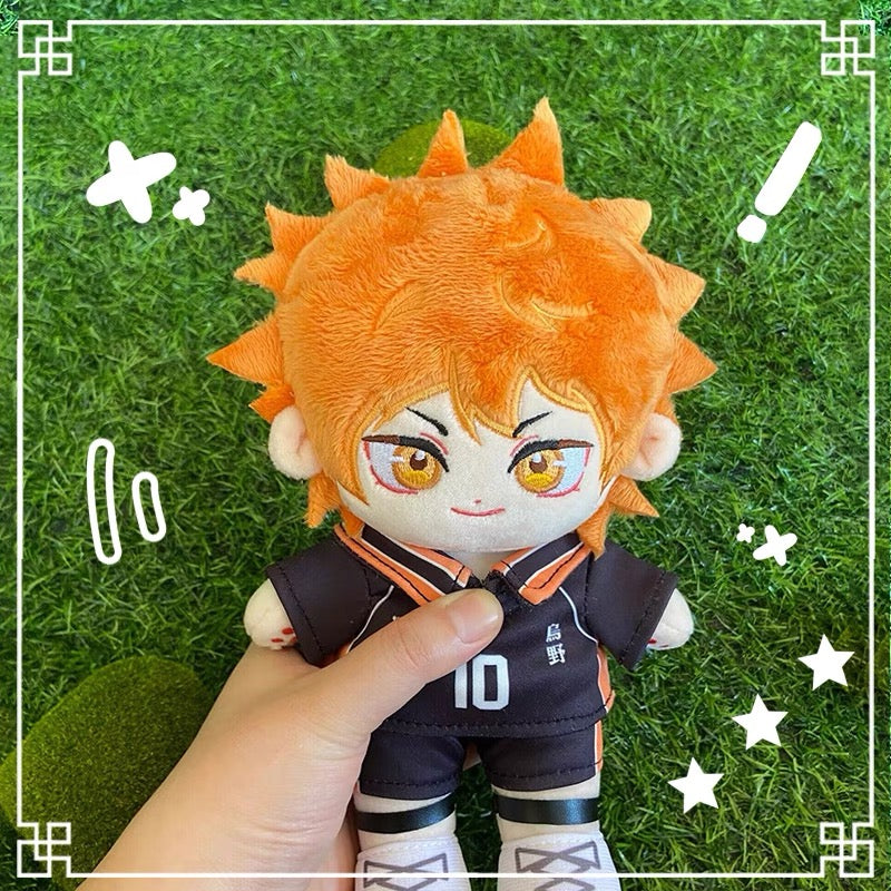 Japanese Anime Haikyu!! Cotton Plush Doll | Hinata Shoyo Cute Kawaii 20cm Doll Can Change Outfits - Cute Kawaii Item