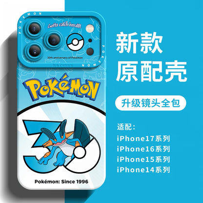 Japanese Cartoon Pokemon Silicone Case Pokemon 30 Anniversary Version Part13 | Sceptile Blaziken Swampert Gardevoir Aggron Salamence Milotic Metagross 8 Styles - Phone Case Samsung Galaxy S26 S25 S24 S23 FE Ultra Edge