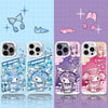 Japanese Cartoon Sanrio Digital Angel Laser Case | マイメロディ クロミ 4スタイル - iPhone ケース 11 12 13 14 15 16 16e 17 17e Pro Promax
