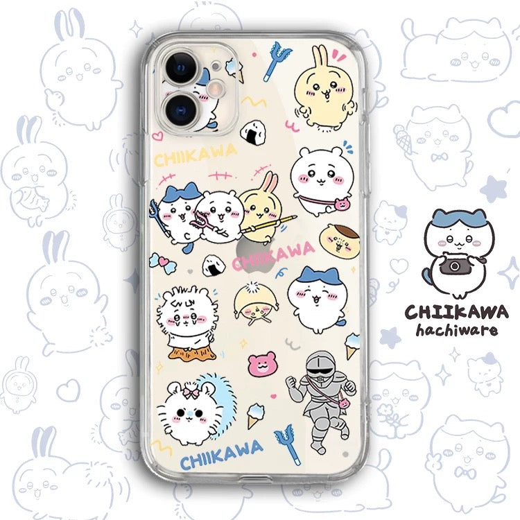 Japanese Cartoon Chiikawa Clean Case | Happy Fun Part1 - Phone Case Samsung Galaxy S26 S25 S24 S23 S22 S21 FE Ultra