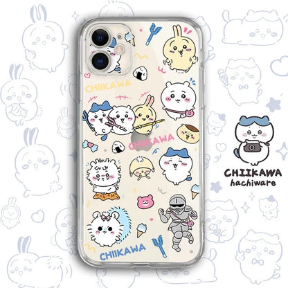 Japanese Cartoon Chiikawa Clean Case | Happy Fun Part1 - Phone Case Samsung Galaxy S26 S25 S24 S23 S22 S21 FE Ultra