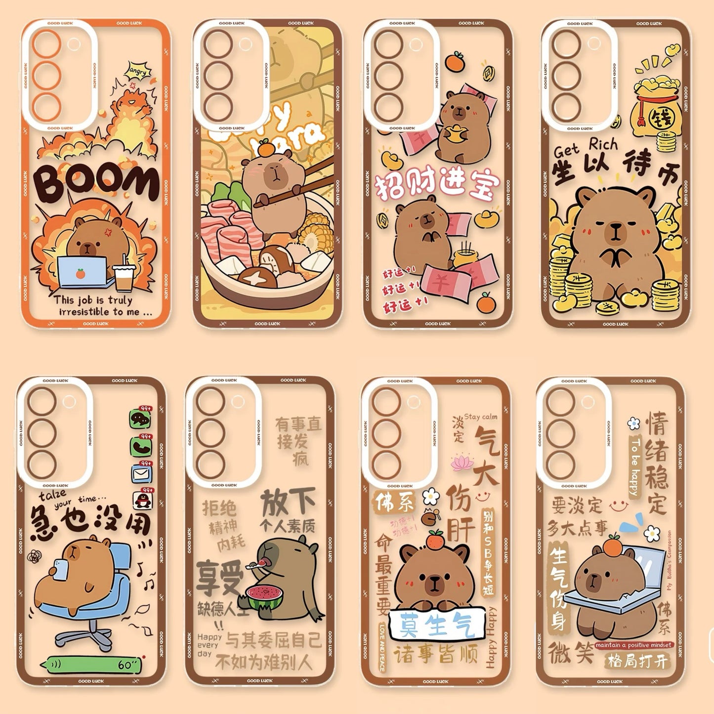 Cute Animal Capybara | Part4 8 Styles - Phone Case Samsung Galaxy S26 S25 S24 S23 S22 S21 FE Ultra Edge