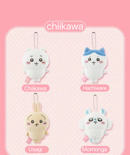 ChiiKawa X Miniso | ChiiKawa Hachiware Usagi Momonga Mini Plush Doll Keychain - Kawaii items Room Decoration doll