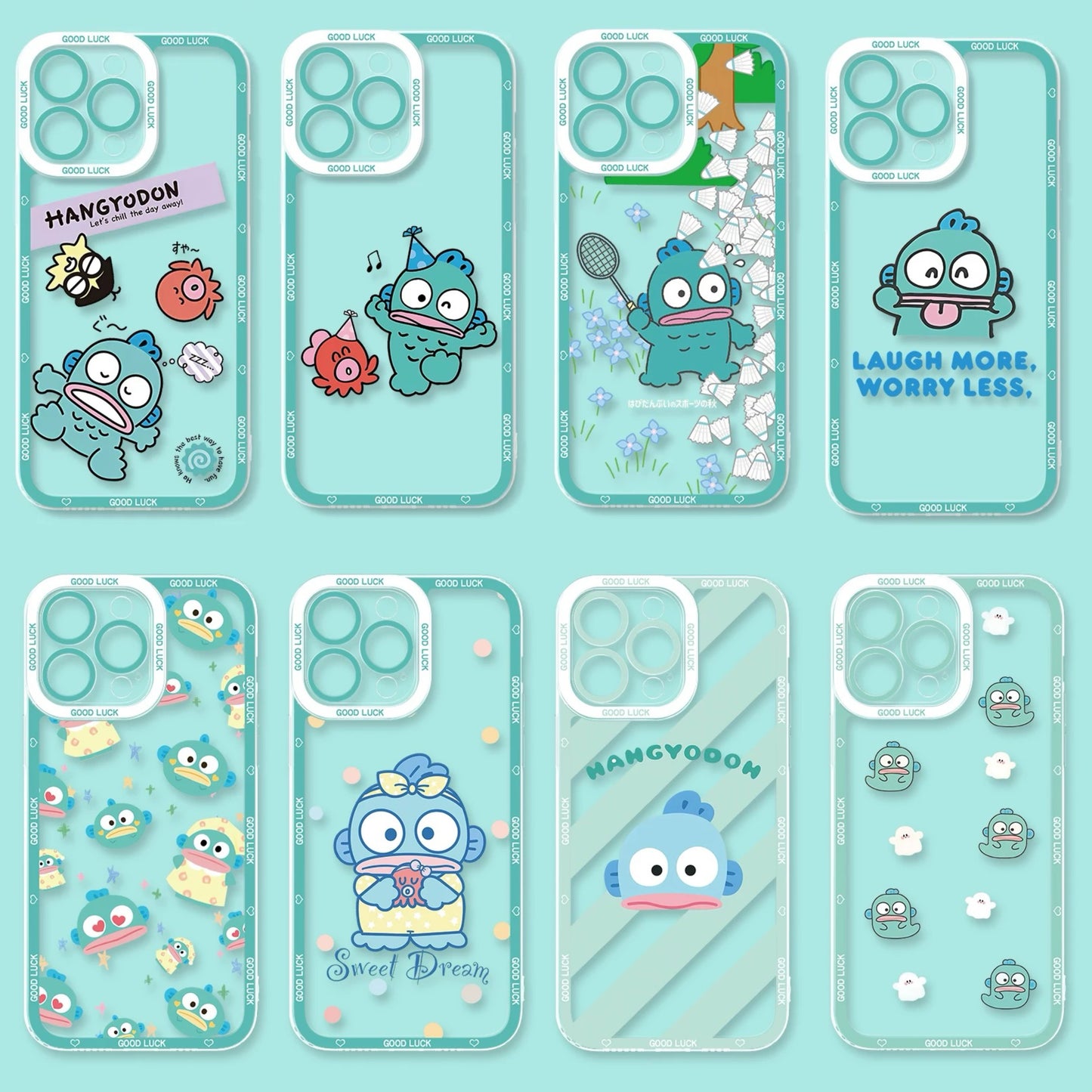 Japan Cartoon Hangyodon | Part2 8 Styles - iPhone Case PLUS SE2 XS XR X 11 12 13 14 15 16 16e 17 17e Pro Promax 12mini 13mini