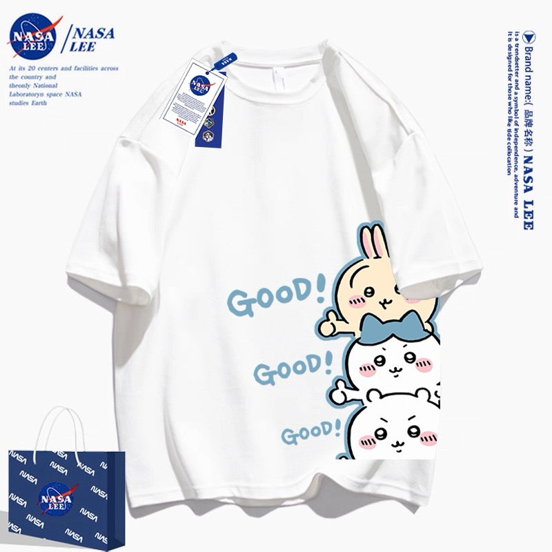 Japanese Cartoon ChiiKawa Casual Style T-Shirt Series | 3 Chiikawa Good! - Kawaii Fashion Items