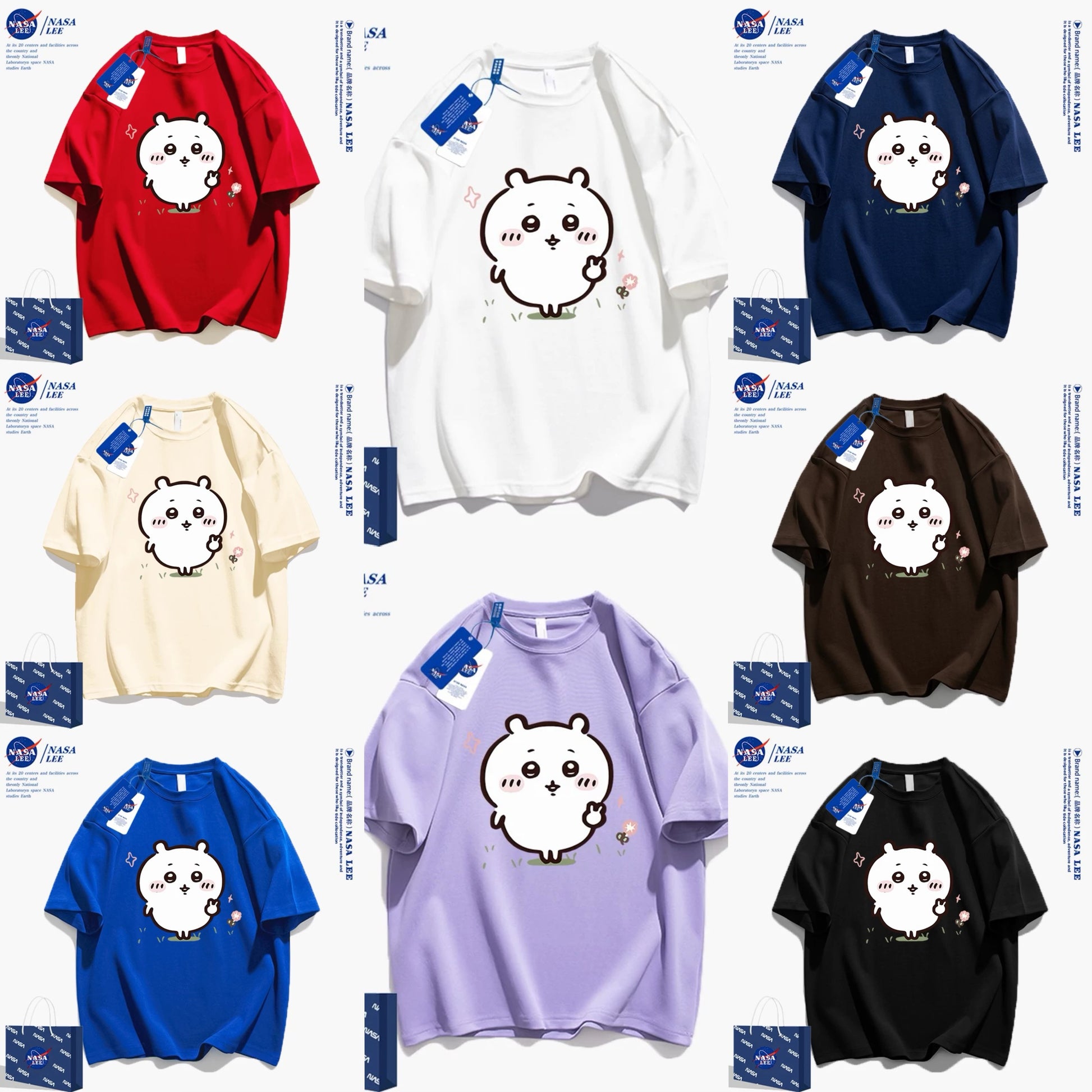 Japanese Cartoon ChiiKawa Casual Style T-Shirt Series | Chiikawa Yeah - Kawaii Fashion Items