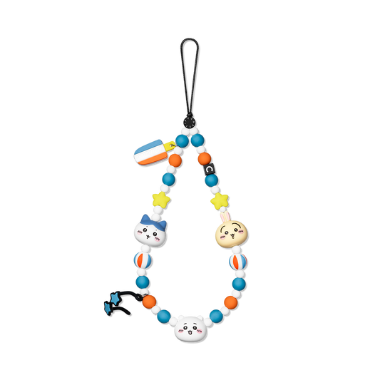 ChiiKawa | ChiiKawa Hachiware Usagi Summer Pool Party Small Plastic Doll Phone Charm Keychain