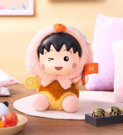 Chibi Maruko Chan Spring Lovely Day Part 1 Series Vinyl Plush Doll | Cherry Crab Cuttlefish Octopus Rabbit - Vinyl Face Plush Doll Figure Keychain Collectable Toys Mystery Blind Box KawaiiGiftLand