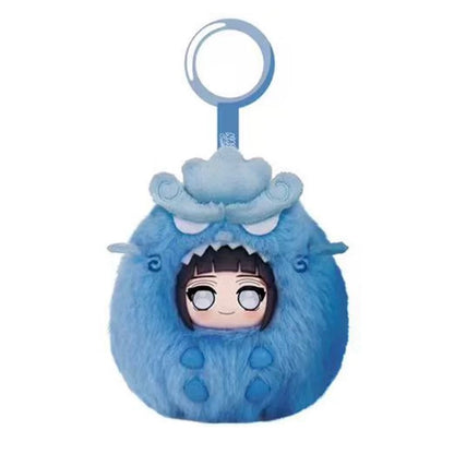 Naruto Ninja Part 1 Plush Pendant Series Limited Edition | Naruto Shippuuden Cute Beast Naruto Sasuke Sakura Kakashi Hinata Itachi Kurama - Vinyl Face Plush Doll Figure Keychain Collectable Toys Mystery Blind Box