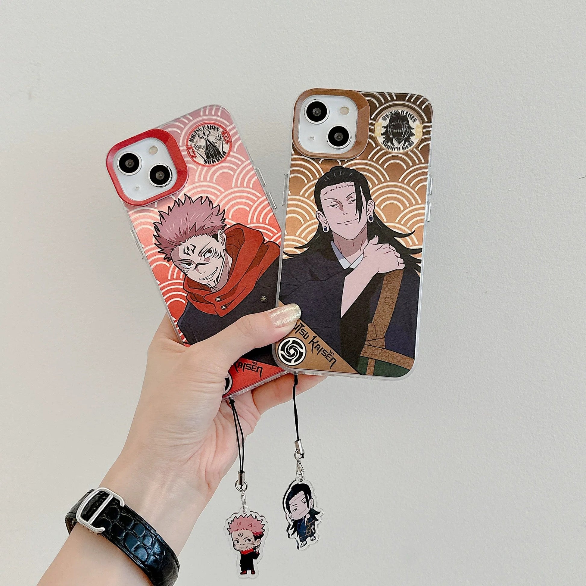 Japanese Anime Jujutsu Kaisen Phone Case with Strap Japanese Anime Jujutsu Kaisen Phone Case with Strap
