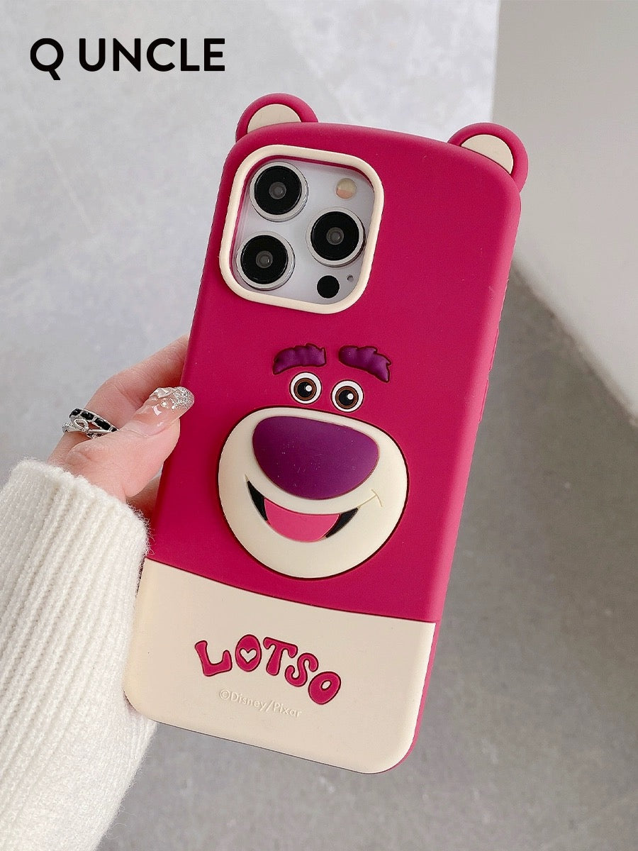 Cute Cartoon Toy Story Silicone  Phone Case | Woody Buzz Lightyear Strawberry Bear Alien - iPhone Case iPhone 12 13 14 15 Pro Promax