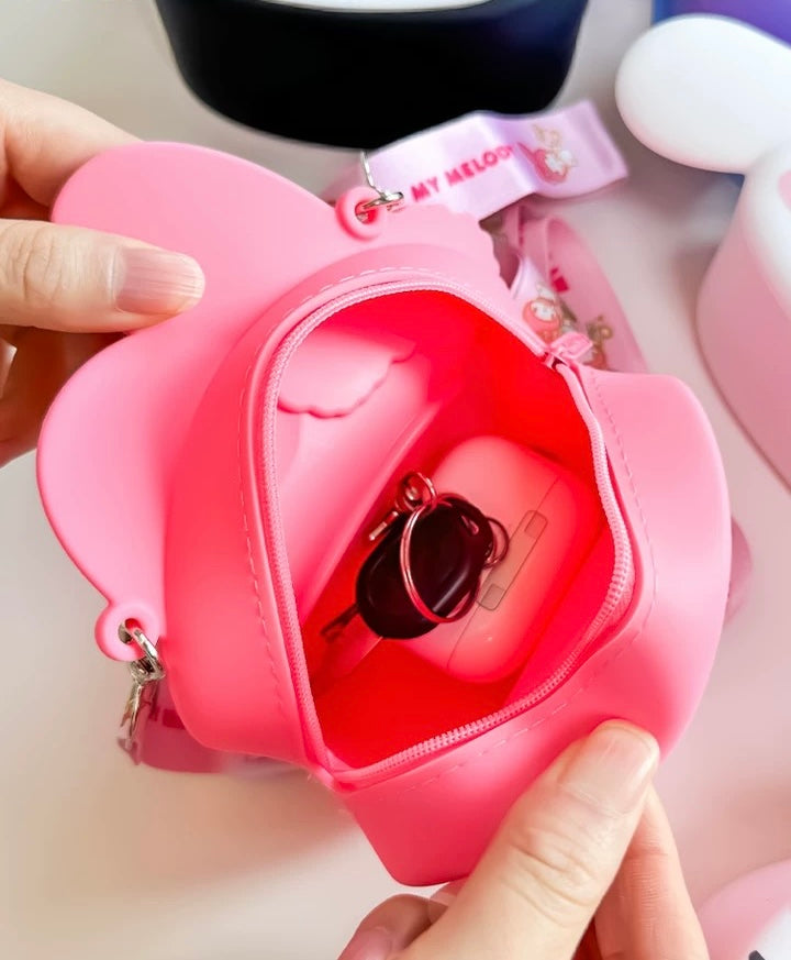 Japan Sanrio Silicon Bag | Hello Kitty My Melody Kuromi Cinnamoroll Pompompurin Pochacco Hangyodon  -  Kawaii Bag Birthday Girlfrend Children Gift
