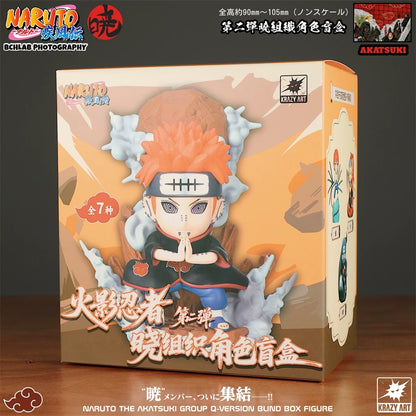 Naruto Ninja The Akatsuki Group Q Version Series Part 2 | Naruto Shippuuden Hidan Nagato Pain Sasori Kakuzu Konan - Figure Collectable Toys Mystery Blind Box