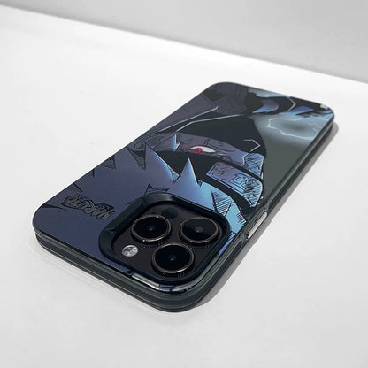 Japanese Anime Naruto Ninja | Laser Kakashi - iPhone Case 7 8 PLUS XS XR X 11 12 13 14 15 16 Pro Promax SE3 SE2 KawaiiGiftLand