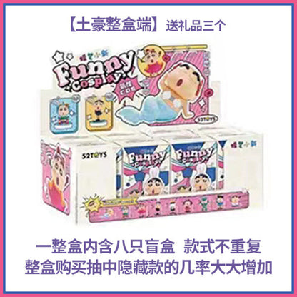 52TOYS Crayon Shin-chan Funny Cosplay Series full case of eight sealed blind boxes, no duplicate designs