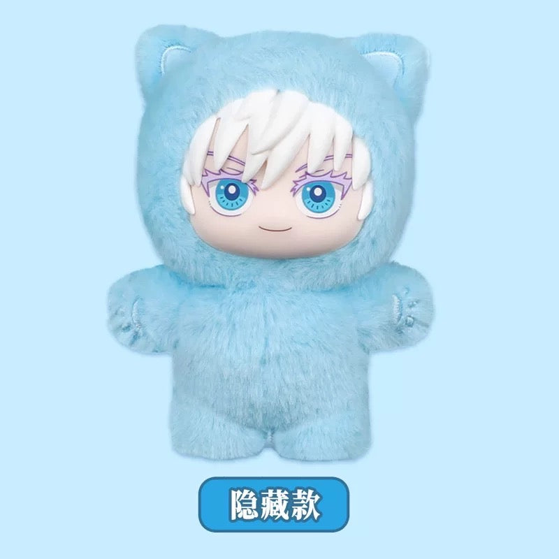 Eaki X Jujutsu Kaisen Part 1 Series Limited Edition | Cat Ear Plushie Satoru Geto Suguru Nanami Ieiri Shoko Fushiguro Toji Haibara Yu - Vinyl Face Plush Doll Figure Keychain Collectable Toys Mystery Blind Box - KawaiiGiftLand