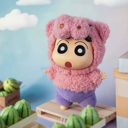 TopToy X Crayon Shin-chan Cosplay Party Part 1 Series Limited | ChocoBi Shiro Action Kamen Buriburi Elephant - Vinyl Face Plush Doll Figure Keychain Collectable Toys Mystery Blind Box - KawaiiGiftLand