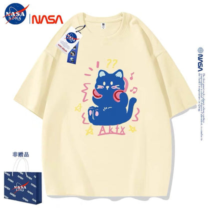 Cute Animals Cat Style T-Shirt Series | Kitten with Headphone Part1 - Kawaii Fashion Items for Child & Adult Matching outfits for Parents and Children