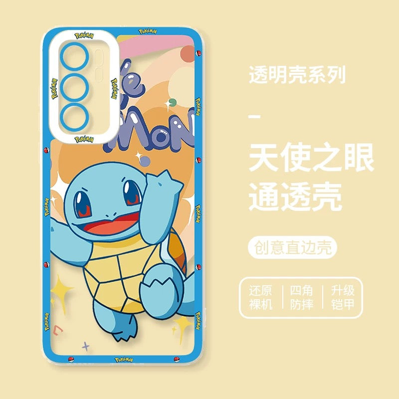 Japan Cartoon Pokemon Happy Party Verison | Pikachu Gengar Squirtle Psyduck - Phone Case Samsung Galaxy S26 S25 S24 S23 S22 S21 FE Ultra Edge