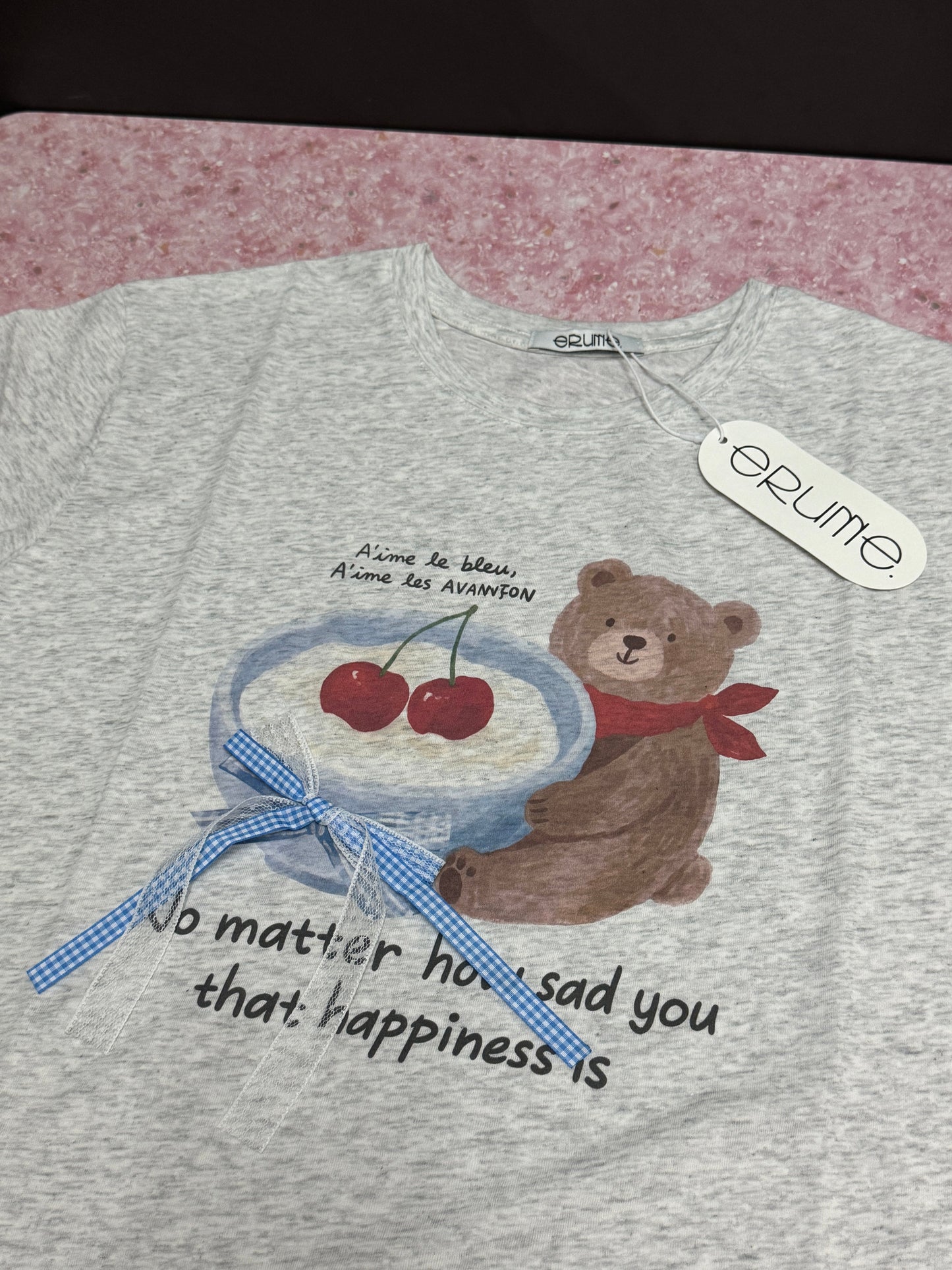 Korean Fashion Cute Animals Style T-Shirt Series | Yogurt Bear - Kawaii Fashion Items