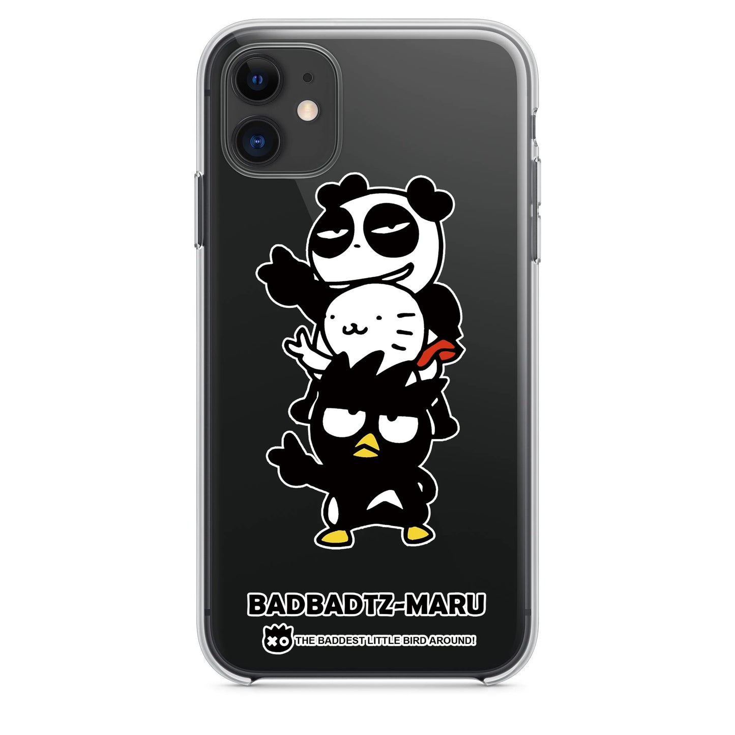 Japanese Cartoon iPhone Case with Strap | Bad Badtz Maru with friends yeah Full Screen - iPhone CasePhone Case  7 8 PLUS SE2 XS XR X 11 12 13 14 15 16 Pro Promax 12mini 13mini