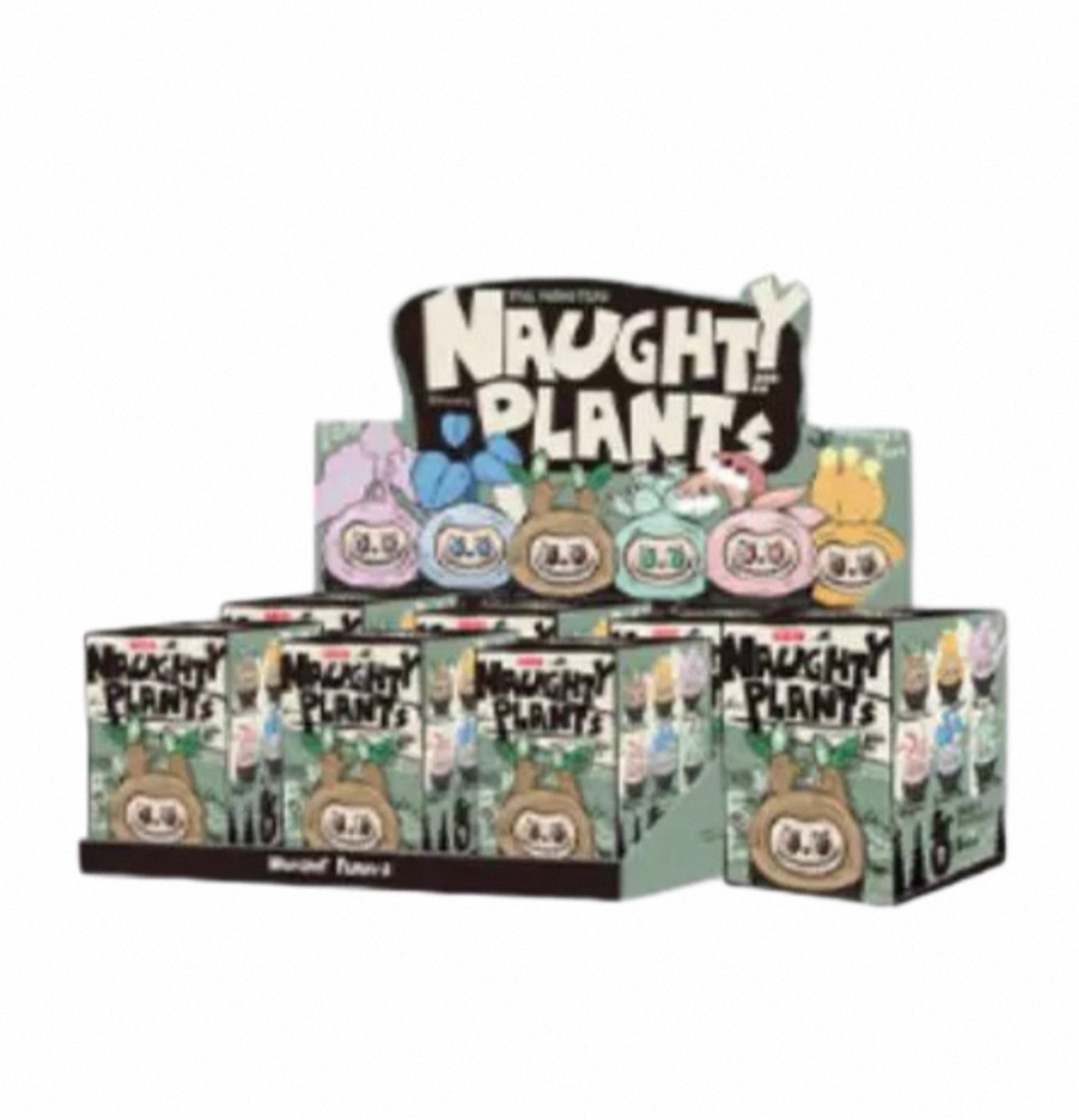 Popmart The Monster Naughty Plants Part 1 Series Limited Edition | Labubu Vinyl Face Plush Doll Figure Keychain - 10cm Kasing Lung Zimomo Labubu Toy Collection