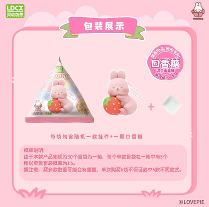 Momo with Bunny Kawaii Lovely Characters | Keychain Series 1 - Toy Collection Mystery Blind Box