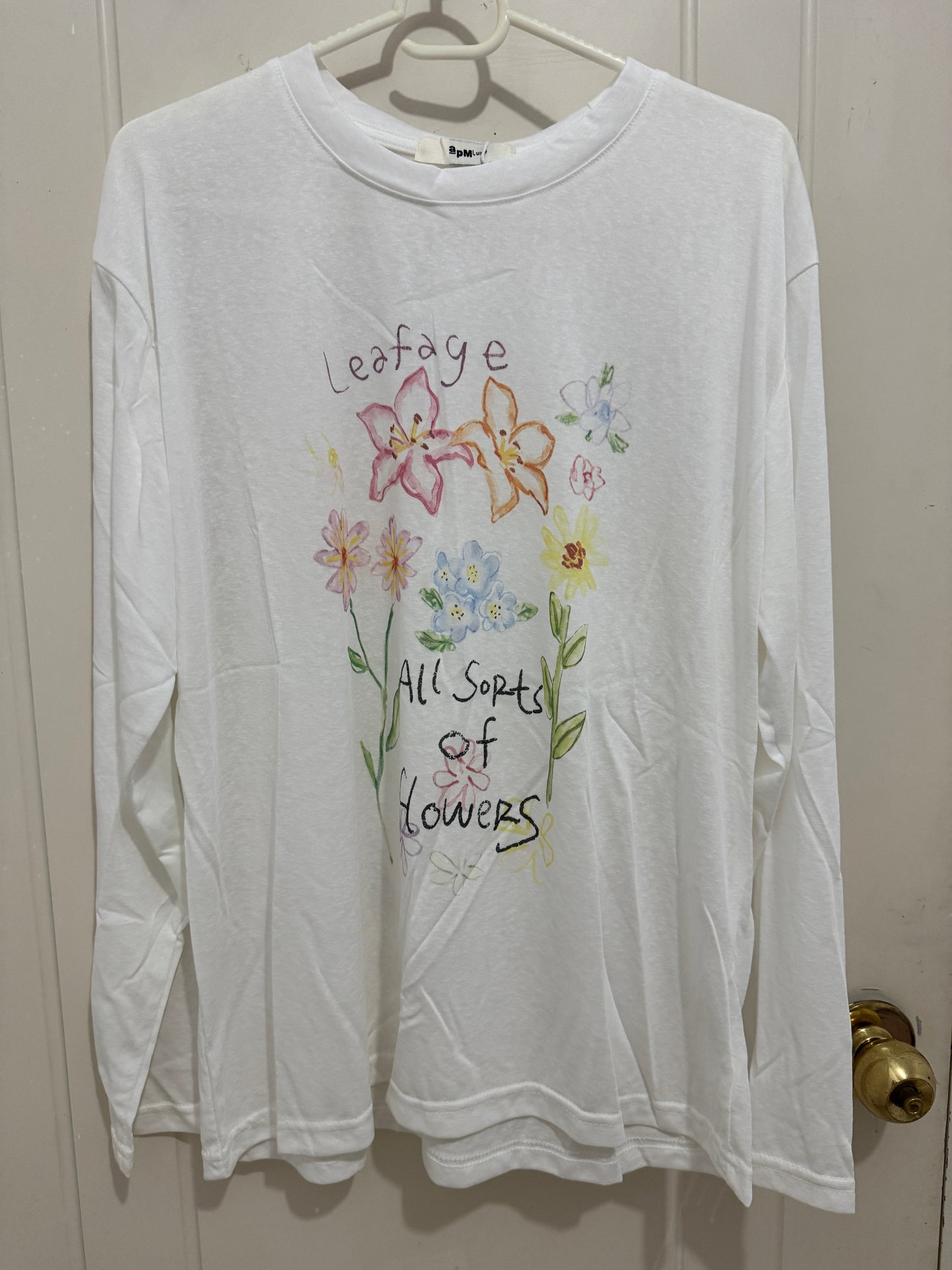 Korean Fashion Garden Style Long-sleeved Sun Protection T-Shirt Series | Leafage with Flowers - Kawaii Fashion Items