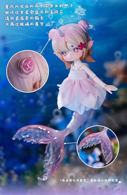 Penny Box Tidal Secret Language | Mermaid Sea Fairy 1/12 ob11 11cm BJD Doll Ball Joint Doll - Collectible Toys Mystery Blind Box