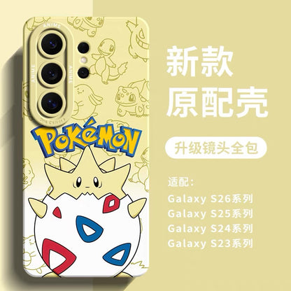 Japanese Cartoon Pokemon Silicone Case | Togepi Raichu Blastoise - Phone Case Samsung Galaxy S26 S25 S24 S23 FE Ultra Edge