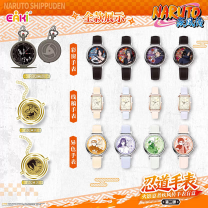 Eaki X Naruto Ninja Part 2 Watch Accessories Series | Naruto Shippuuden Naruto Sasuke Sakura Kakashi Gaara Neji Hinata Itachi Uchiha Madara Obito - Watch Collectable Toys Mystery Blind Box
