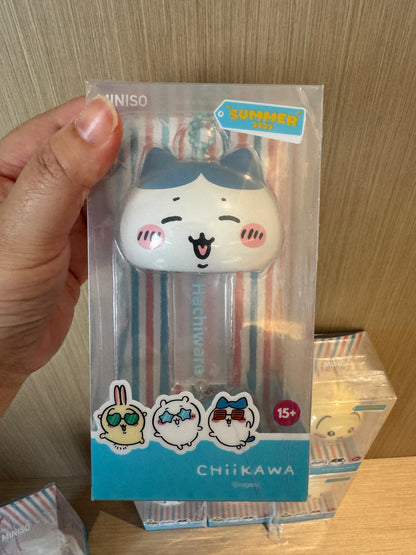 ChiiKawa X Miniso Hot Summer Series | ChiiKawa Hachiware Usagi Momonga Kurimanju Rakko Cute Plastic Doll Wind Chimes - Kawaii Items Room Decoration Doll