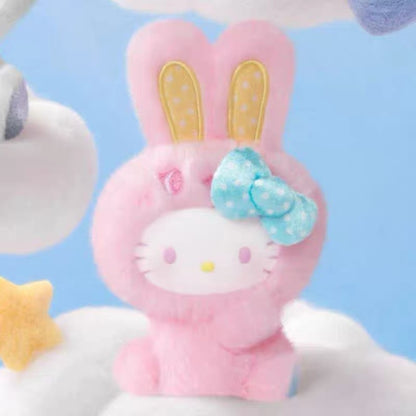 TOPTOY x Sanrio Hello Kitty | Rainbow Rabbit Series - Plush Vinly Keychain Pendant Blind Box