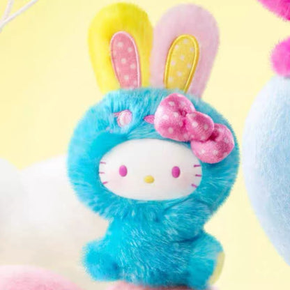 TOPTOY x Sanrio Hello Kitty | Rainbow Rabbit Series - Plush Vinly Keychain Pendant Blind Box