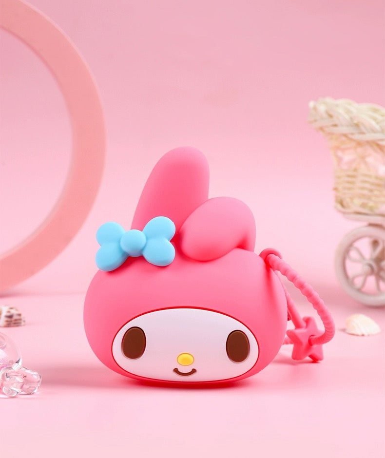 Japan Sanrio Silicone Mini Purse Bag | Hello Kitty My Melody Kuromi Cinnamoroll Pompompurin Pochacco Hangyodon - Coin Bag Can put in Airpods EarPhone