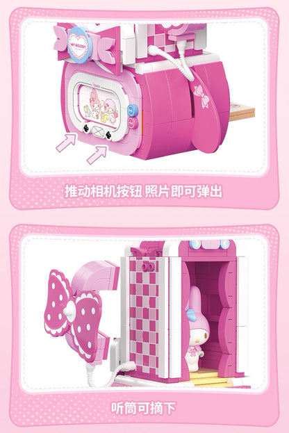 Top Toy x Sanrio Pastel Dream Home | My Melody Pink Calling Phone - Building Blocks Toy Collections