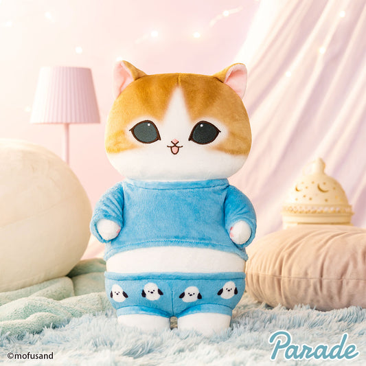 Japan Mofusand Pajamas Series | Mofusand Cat Wearing Cute Pajamas Big Plush Doll - Kawaii items Room Decoration Doll