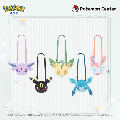 Japan Cartoon Pokemon Eevee Evolution Series Cute Plush Shoulder Bag | Eevee Vaporeon Jolteon Flareon Espeon Umbreon Leafeon Glaceon Sylveon - Evolve Anime Collectable Kawaii Item