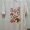 Korean Fashion Cute Cartoon Style T-Shirt Series | Vintage Hello Kitty with Cafe Sweets - Kawaii Fashion Items
