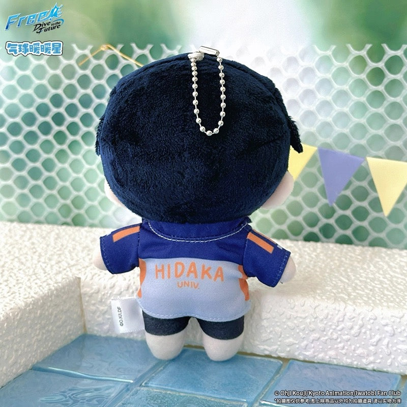 Japanese Anime Free! Iwatobi Swim Club Swimsuit Keychain | Haruka Makoto Rin Kirishima Sosuke Cute Kawaii 10cm Q Bean Doll - Cute Kawaii Item