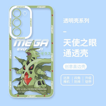 Japan Cartoon Pokemon Mega Evolution | Rayquaza Lucario Gengar Charizard X Y Tyranitar Scizor Metagross - Phone Case Samsung Galaxy S26 S25 S24 S23 S22 S21 FE Ultra Edge