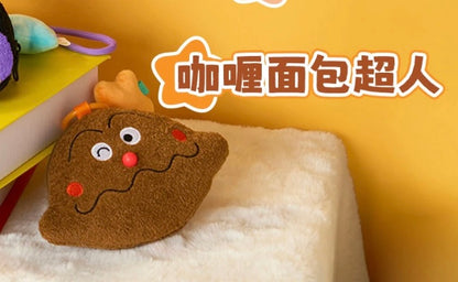 Japan Cartoon Anpanman Mini Purse Bag Keychain with Star | Anpanman Uncle Jam Currypanman Shokupanman Baikinma Dokin-chan - Coin Bag Keychain Can put in Airpods EarPhone - KawaiiGiftLand