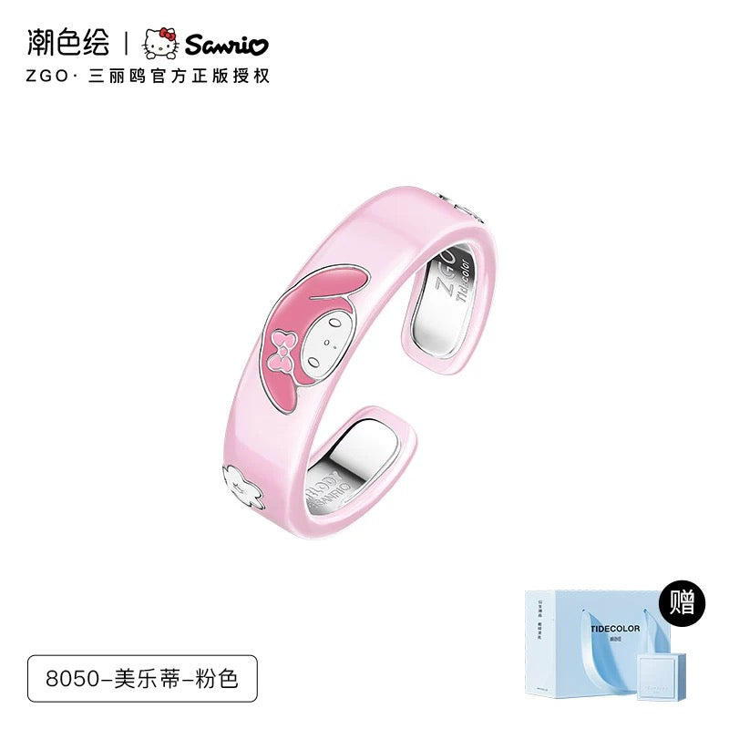 Sanrio x ZGO | My Melody Kuromi Cinnamoroll | Kawaii Accessories Ring with Ring Box