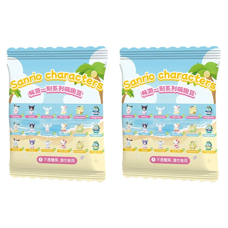 Sanrio Characters Sweet Summer Time with Blister Mini Series | Hello Kitty Kuromi Cinnamoroll Pompompurin Pochacco Hangyodon - Kawaii Collectable Toys Toy Collection